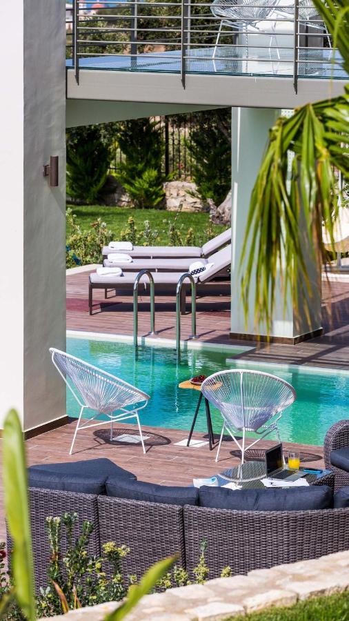 Villa Emilia I Luxury, Amazing Seaview, Next To The Town Kíssamos Exterior foto